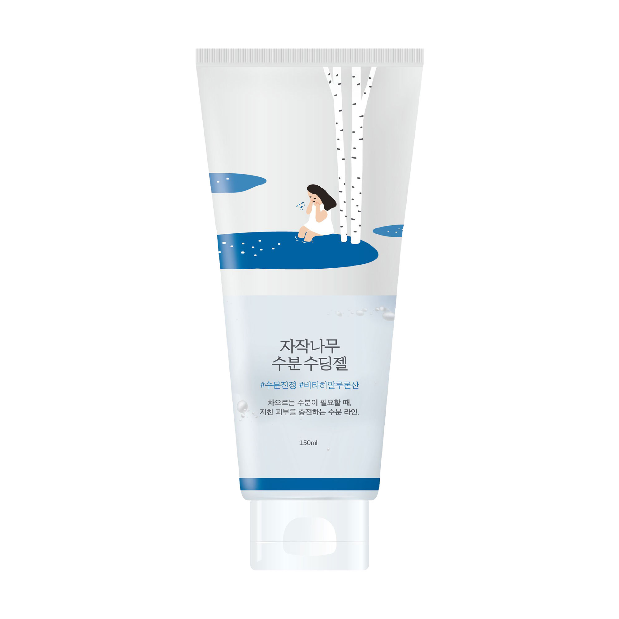 Заспокійливий гель для обличчя та тіла Round Lab Birch Juice Moisturizing Soothing Gel з березовим соком, 150 мл